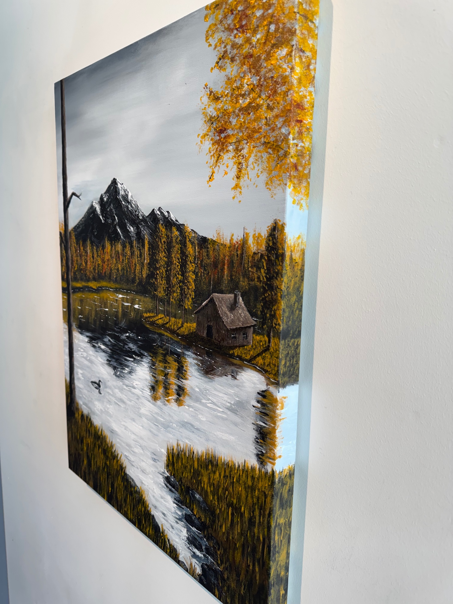 Fjällvind — sidobild som visar målade kanter